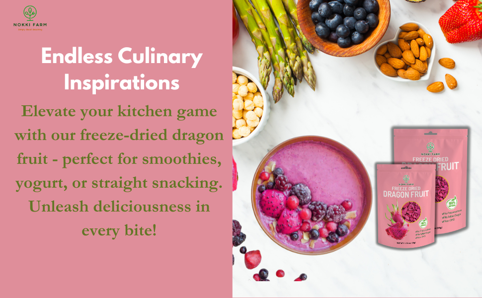 Delicious Recipes with Freeze-Dried Dragon Fruit