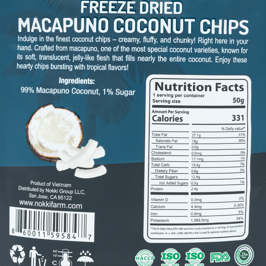 Freeze Dried Macapuno Coconut Chips