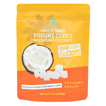 Freeze-Dried Yogurt Cubes with Macapuno Coconut – Nokki Farm