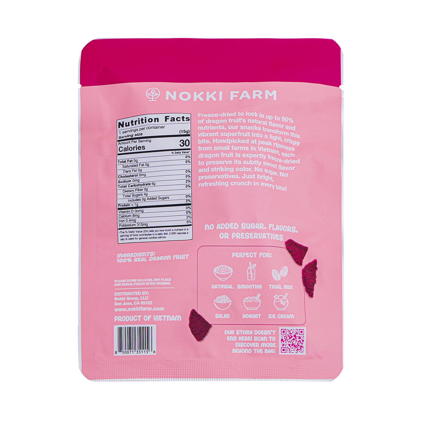 Freeze-Dried Red Dragon Fruit