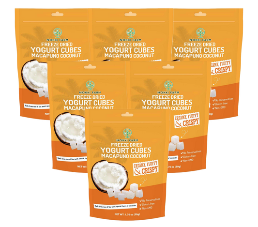 Freeze Dried Yogurt Cubes - Macapuno Coconut - Pack of 6